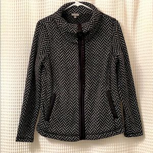 Black and white chevron jacket